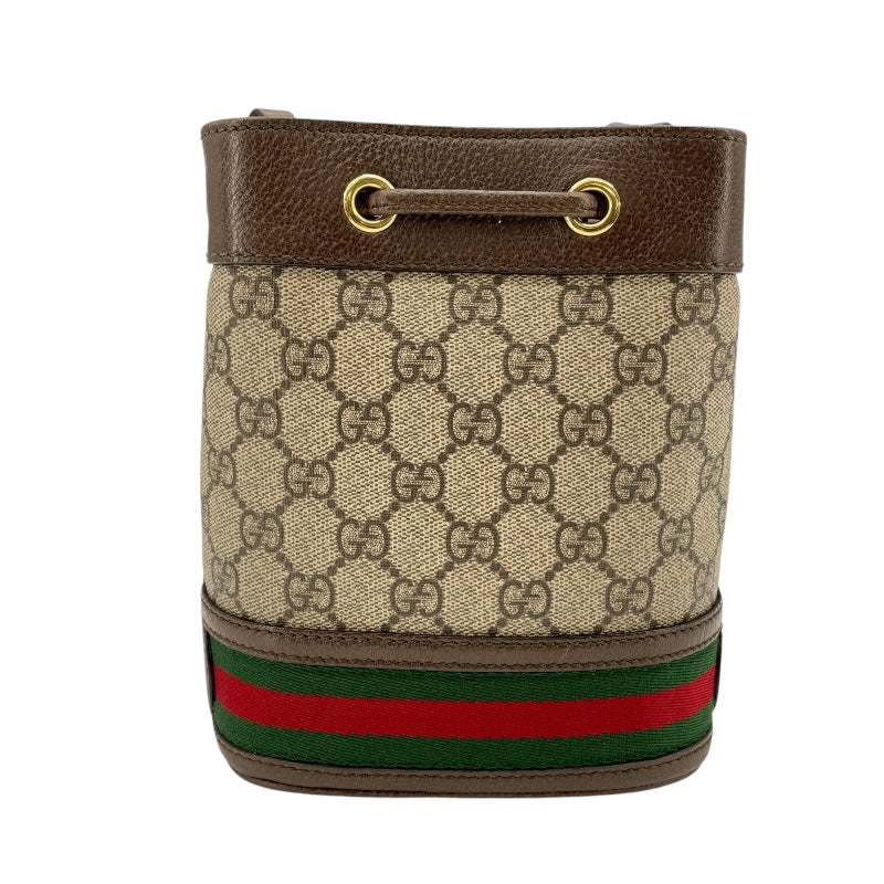 グッチ GUCCI GGスプリームミニバケットバッグ 550620 ブラウン GGスプリームキャンバス レディース ショルダーバッグ