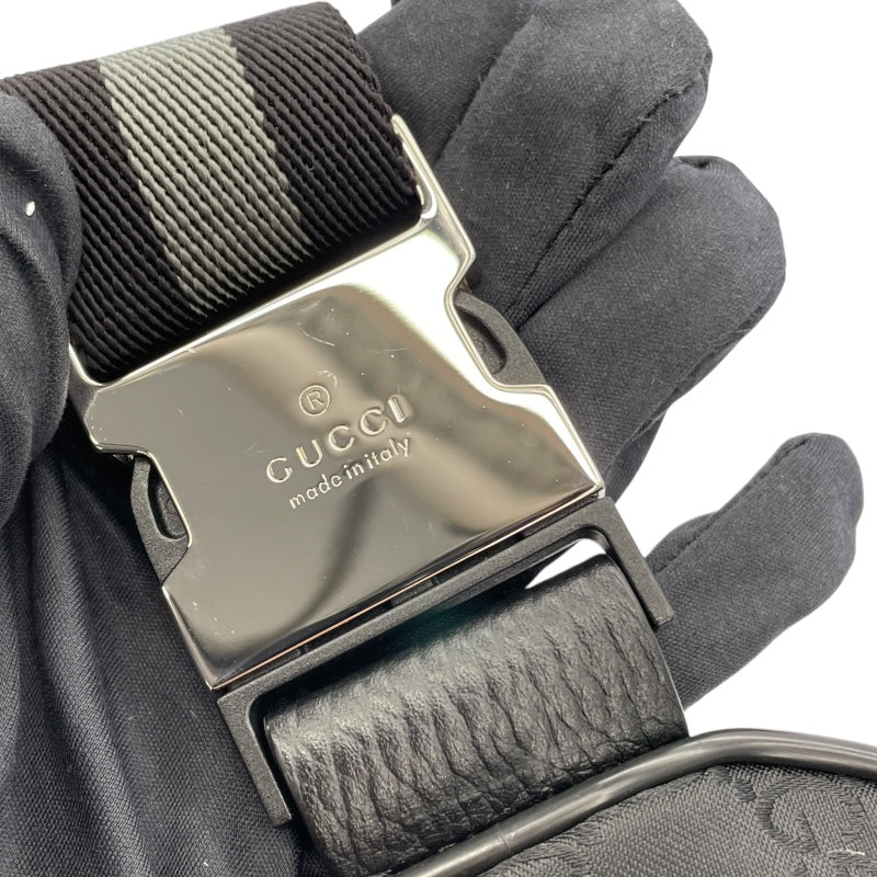 グッチ GUCCI GGナイロンバムバッグ 449182 ブラック GGナイロン メンズ ボディバッグ