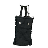 シャネル CHANEL ﾗｰｼﾞｼｮｯﾋﾟﾝｸﾞﾄｰﾄ ブラック/SV金具 ｺｯﾄﾝ レディース トートバッグ