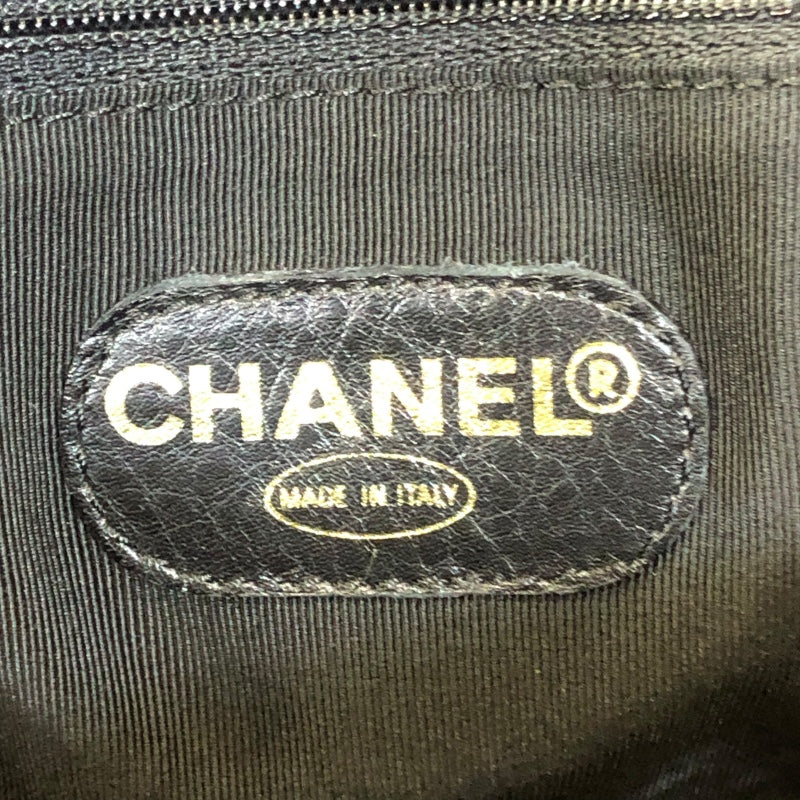 シャネル CHANEL ココマークチェーントートバック ブラック/ゴールド金具 キャビアスキン レディース ショルダーバッグ