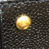 シャネル CHANEL ココマークチェーントートバック ブラック/ゴールド金具 キャビアスキン レディース ショルダーバッグ
