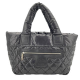 シャネル CHANEL コココクーントートPM A47108 24番台 ブラック ナイロン レディース トートバッグ