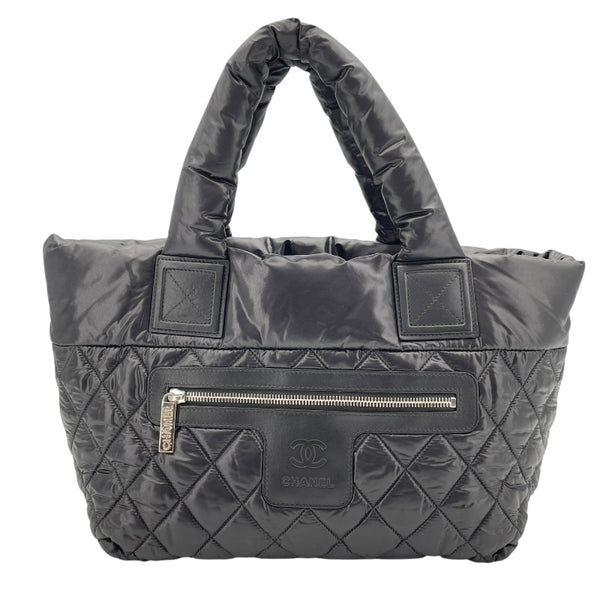 シャネル CHANEL コココクーントートPM A47108 24番台 ブラック ナイロン レディース トートバッグ