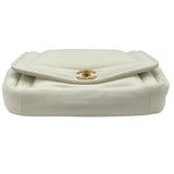 シャネル CHANEL パデットフラップバッグ AS1178 28番台 ホワイト GD金具 ラム レディース ショルダーバッグ