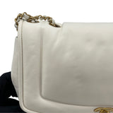 シャネル CHANEL パデットフラップバッグ AS1178 28番台 ホワイト GD金具 ラム レディース ショルダーバッグ