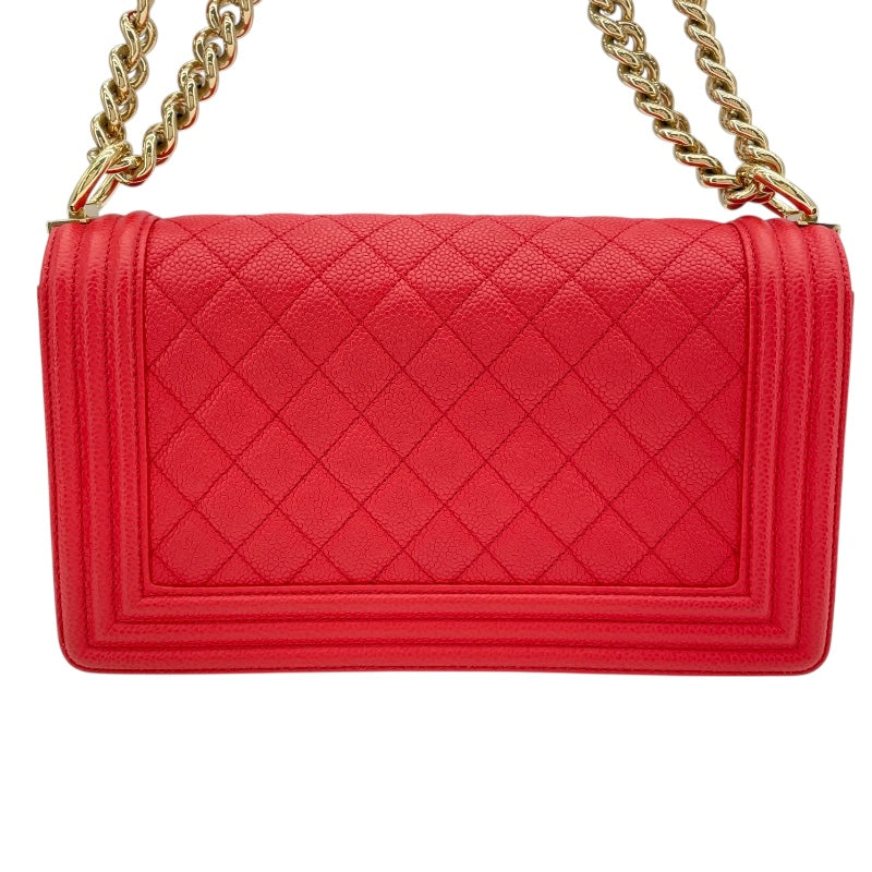 シャネル CHANEL ボーイシャネル25 A67086 29番台 レッド GD金具 ソフトキャビアスキン レディース ショルダーバッグ