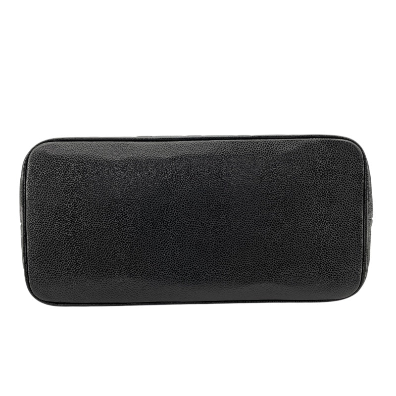 シャネル CHANEL 復刻トート A01804 7番台 ブラック SV金具 キャビアスキン レディース トートバッグ