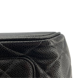 シャネル CHANEL 復刻トート A01804 7番台 ブラック SV金具 キャビアスキン レディース トートバッグ