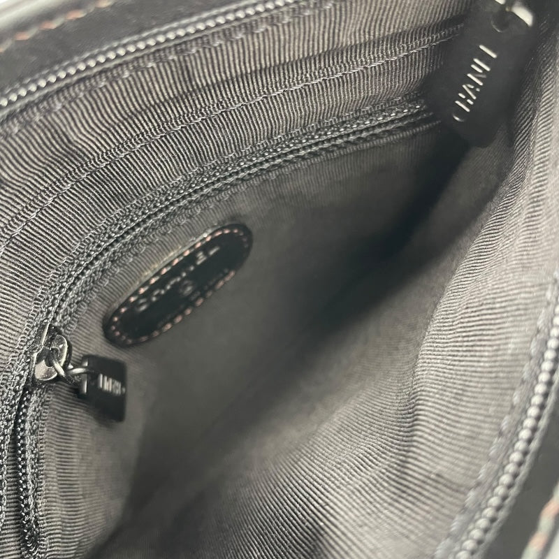 シャネル CHANEL ターンロック ベルトバッグ ブラック ラムスキン レディース ウエストバッグ