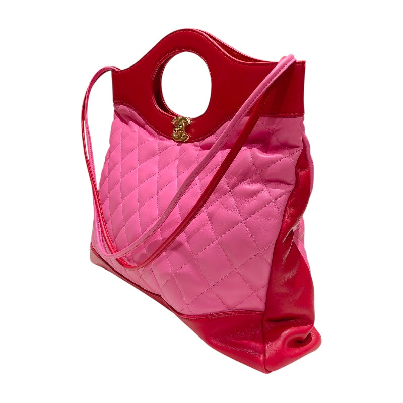 シャネル CHANEL CHANEL31 ラージショッピングトート AS1010 ピンク ゴールド金具 ラムスキン レディース ショルダーバッグ