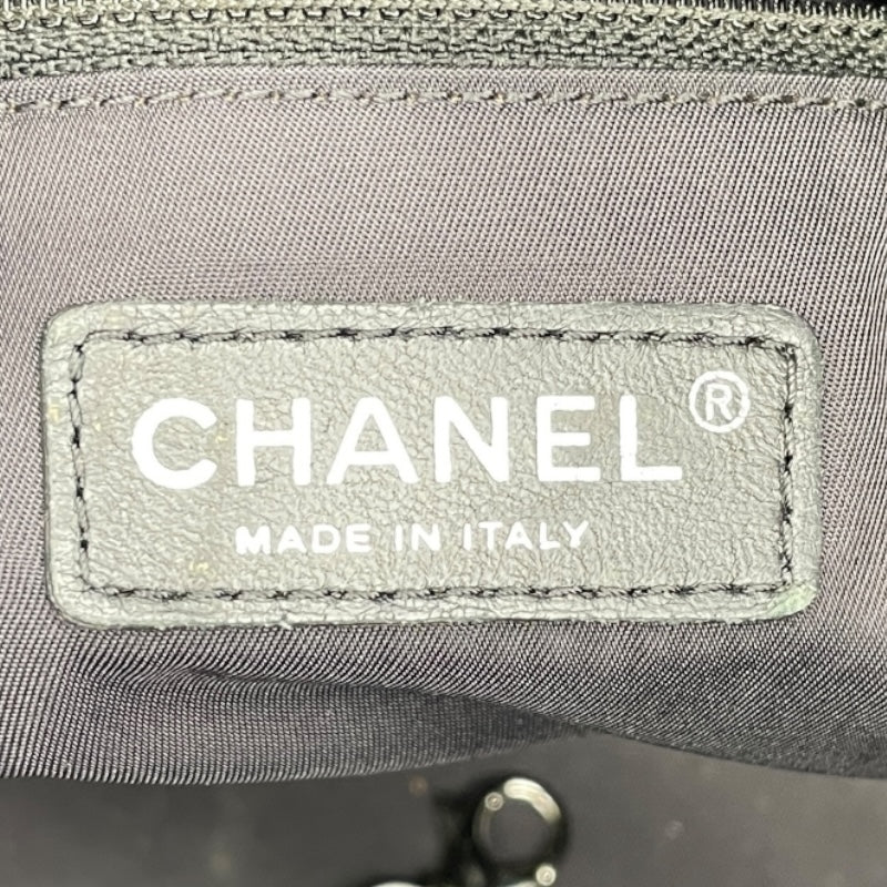 シャネル CHANEL パリビアリッツトートMM A34209 17番台 ブラック コーティングキャンバス レディース ハンドバッグ