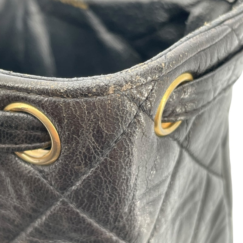 シャネル CHANEL マトラッセバックパック A10177 ブラック GD金具 ラムスキン レディース リュック・デイパック
