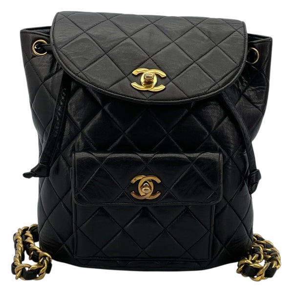 シャネル CHANEL マトラッセバックパック A10177 ブラック GD金具 ラムスキン レディース リュック・デイパック