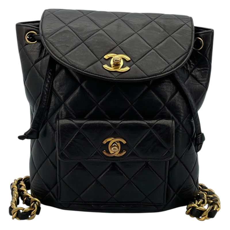 シャネル CHANEL マトラッセバックパック A10177 ブラック GD金具 ラムスキン レディース リュック・デイパック