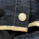 シャネル CHANEL スパークリングデニム　ココマーク　ハンドバッグ A31985 ネイビー デニム ユニセックス ハンドバッグ