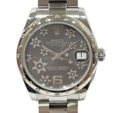 ロレックス ROLEX デイトジャスト31　フラワー 178344 シルバー ステンレススチール/K18WG レディース 腕時計