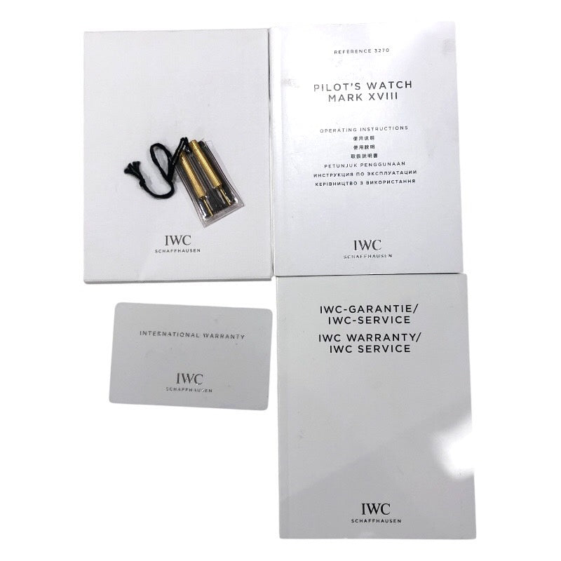 インターナショナルウォッチカンパニー IWC パイロットウォッチ マーク18 IW327011 ブラック SS 自動巻き メンズ 腕時計