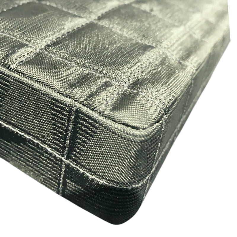 シャネル CHANEL チョコバーショルダー ブラック ナイロンジャガード レディース ショルダーバッグ