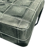 シャネル CHANEL チョコバーショルダー ブラック ナイロンジャガード レディース ショルダーバッグ