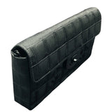 シャネル CHANEL チョコバーショルダー ブラック ナイロンジャガード レディース ショルダーバッグ