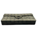 シャネル CHANEL チョコバーショルダー ブラック ナイロンジャガード レディース ショルダーバッグ