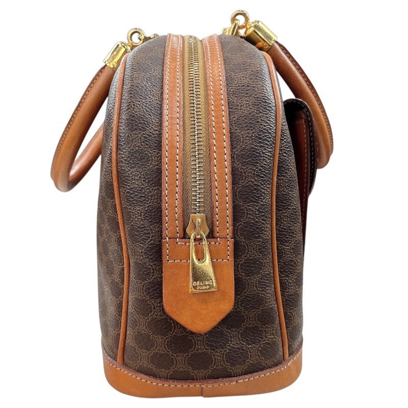 セリーヌ CELINE マカダム柄ハンドバッグ ブラウン コーティングキャンバス レディース ハンドバッグ