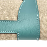 エルメス HERMES プテアッシュトート エクリュxヴェール SV金具 トワル レディース トートバッグ