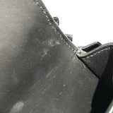 バレンシアガ BALENCIAGA アワーグラス XS 748749 ブラック サテン・レザー レディース ショルダーバッグ