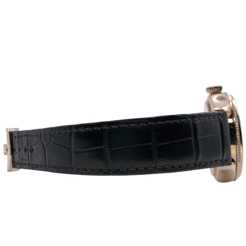 ロレックス ROLEX チェリーニ ムーンフェイズ  50535 18KPG/革 メンズ 腕時計