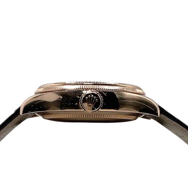 ロレックス ROLEX チェリーニ ムーンフェイズ  50535 18KPG/革 メンズ 腕時計
