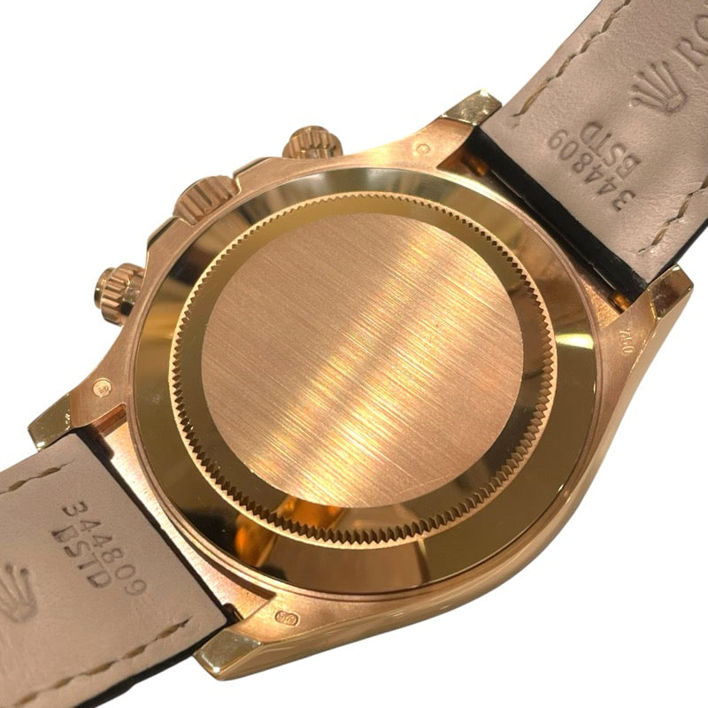 ロレックス ROLEX デイトナ　ピンク/ブラック 116515LN ブラウン K18PG/レザー 自動巻き ユニセックス 腕時計 ロレックス ROLEX デイトナ ピンク/ブラック 116515LN ブラウン K18PG