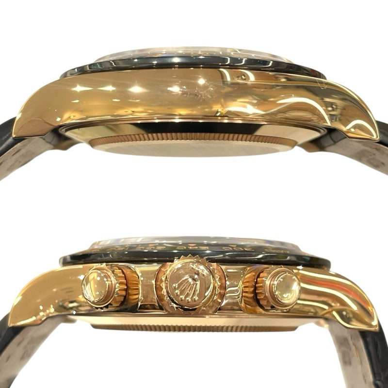 ロレックス ROLEX デイトナ　ピンク/ブラック 116515LN ブラウン K18PG/レザー 自動巻き ユニセックス 腕時計