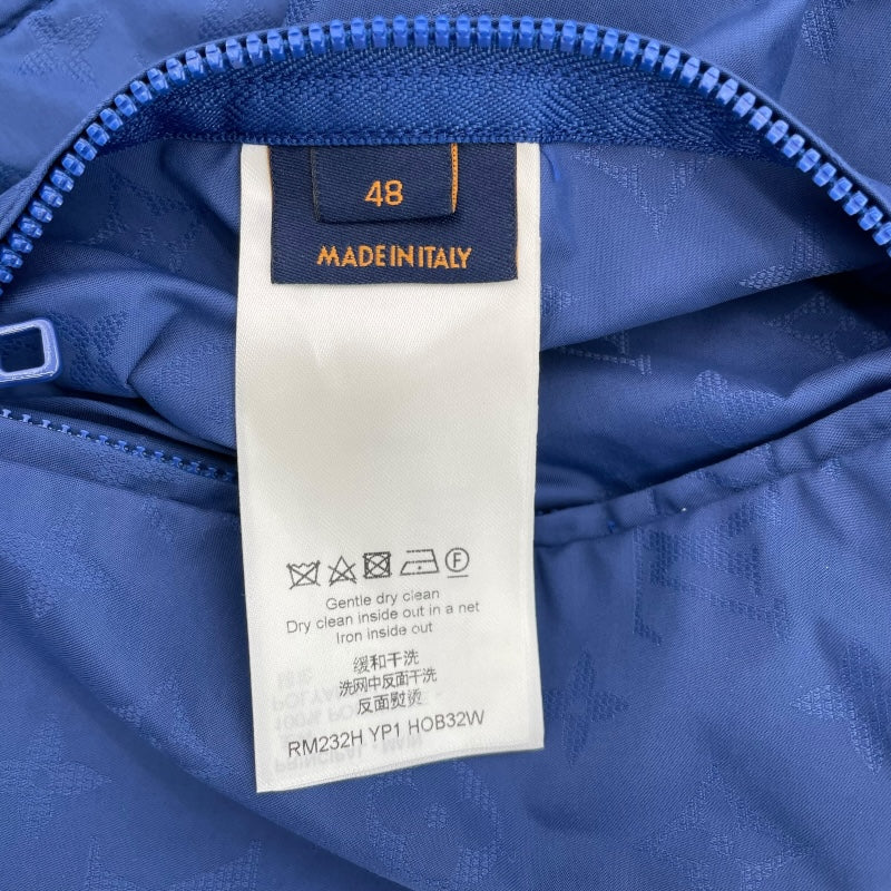 ルイ・ヴィトン LOUIS VUITTON ×草間彌生 モノグラム ワッペンパーカー HOB32W ブルー ナイロン メンズ パーカー