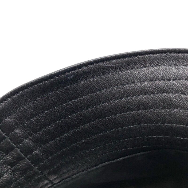 ロエベ LOEWE ロゴパッチフィッシャーマンハット レザー レディース その他ファッション雑貨