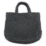 プラダ PRADA スモールクロシェトートバッグ 1BG422 ブラック ビスコース レディース トートバッグ