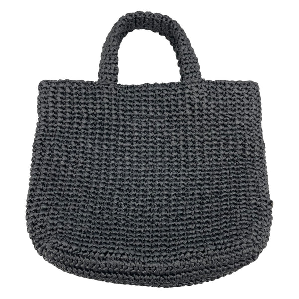プラダ PRADA スモールクロシェトートバッグ 1BG422 ブラック ビスコース レディース トートバッグ