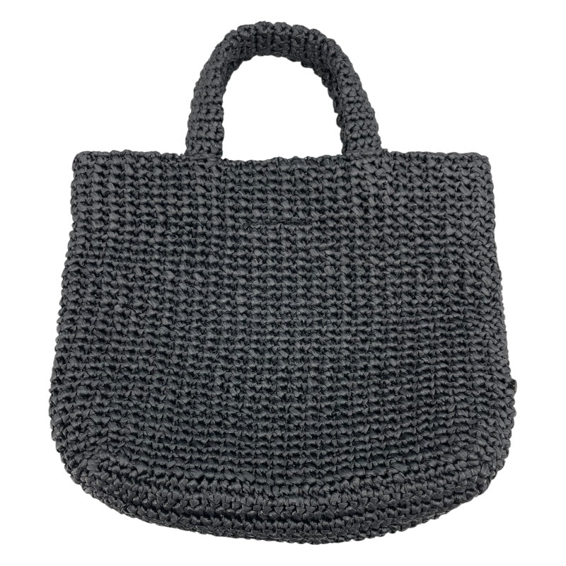 プラダ PRADA スモールクロシェトートバッグ 1BG422 ブラック ビスコース レディース トートバッグ