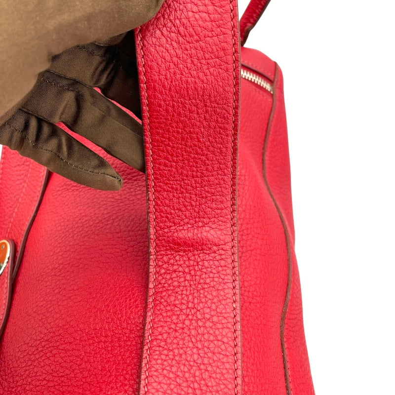 エルメス HERMES リンディ34 □L刻 ルージュガランス SV金具 トリヨン レディース ショルダーバッグ