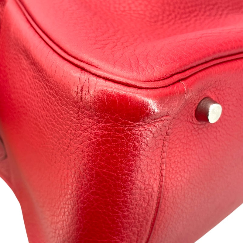 エルメス HERMES リンディ34 □L刻 ルージュガランス SV金具 トリヨン レディース ショルダーバッグ