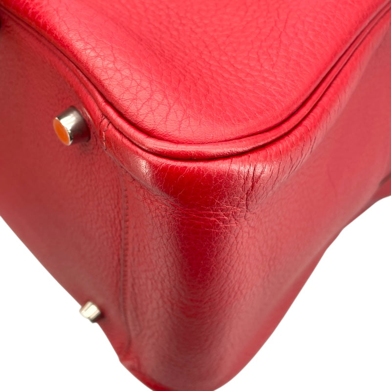 エルメス HERMES リンディ34 □L刻 ルージュガランス SV金具 トリヨン レディース ショルダーバッグ