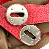 エルメス HERMES リンディ34 □L刻 ルージュガランス SV金具 トリヨン レディース ショルダーバッグ