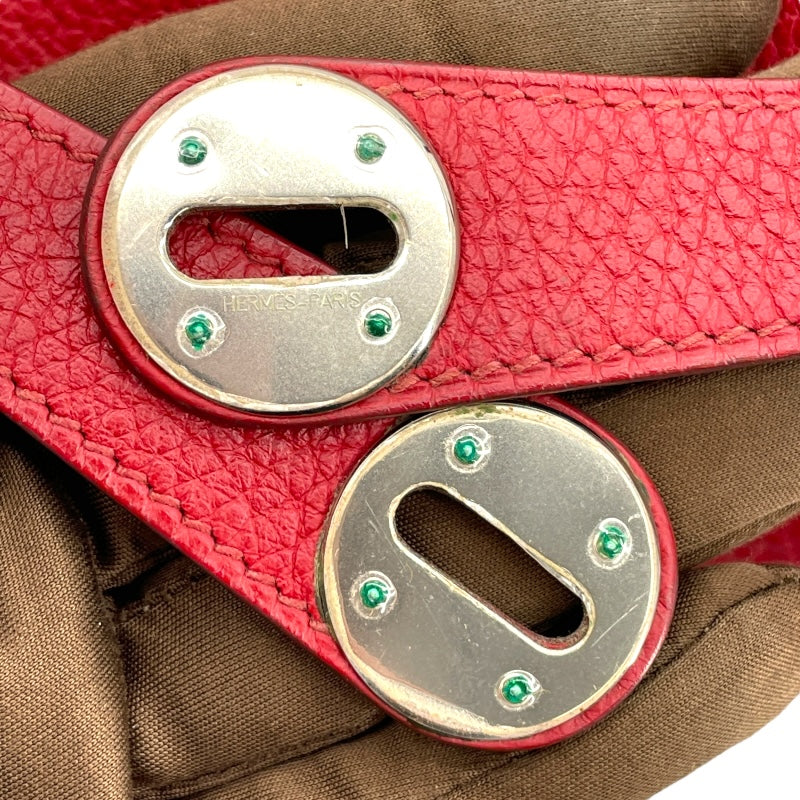 エルメス HERMES リンディ34 □L刻 ルージュガランス SV金具 トリヨン レディース ショルダーバッグ