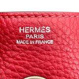 エルメス HERMES リンディ34 □L刻 ルージュガランス SV金具 トリヨン レディース ショルダーバッグ