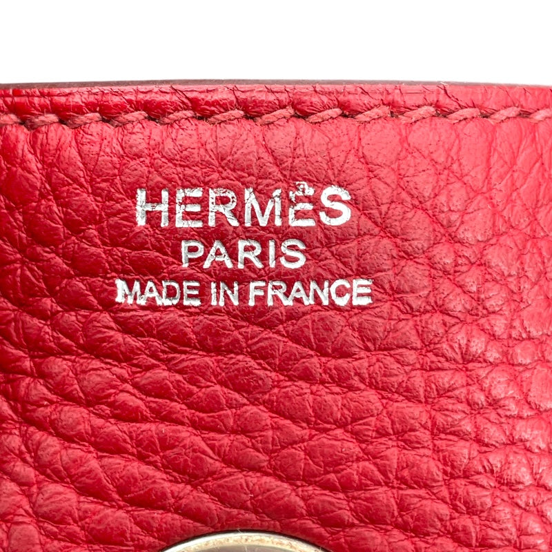 エルメス HERMES リンディ34 □L刻 ルージュガランス SV金具 トリヨン レディース ショルダーバッグ
