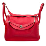 エルメス HERMES リンディ34 □L刻 ルージュガランス SV金具 トリヨン レディース ショルダーバッグ