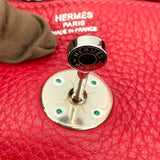 エルメス HERMES リンディ34 □L刻 ルージュガランス SV金具 トリヨン レディース ショルダーバッグ