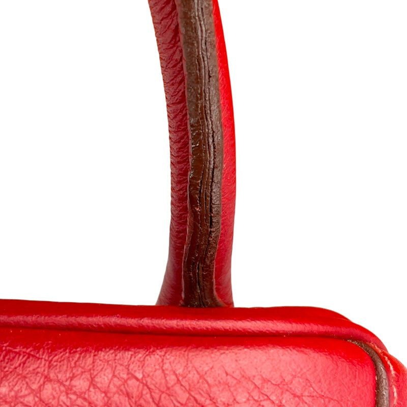 エルメス HERMES リンディ34 □L刻 ルージュガランス SV金具 トリヨン レディース ショルダーバッグ