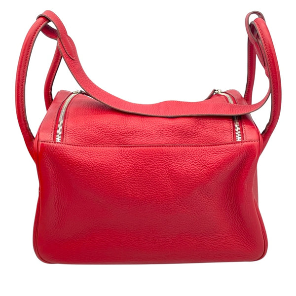 エルメス HERMES リンディ34 □L刻 ルージュガランス SV金具 トリヨン レディース ショルダーバッグ