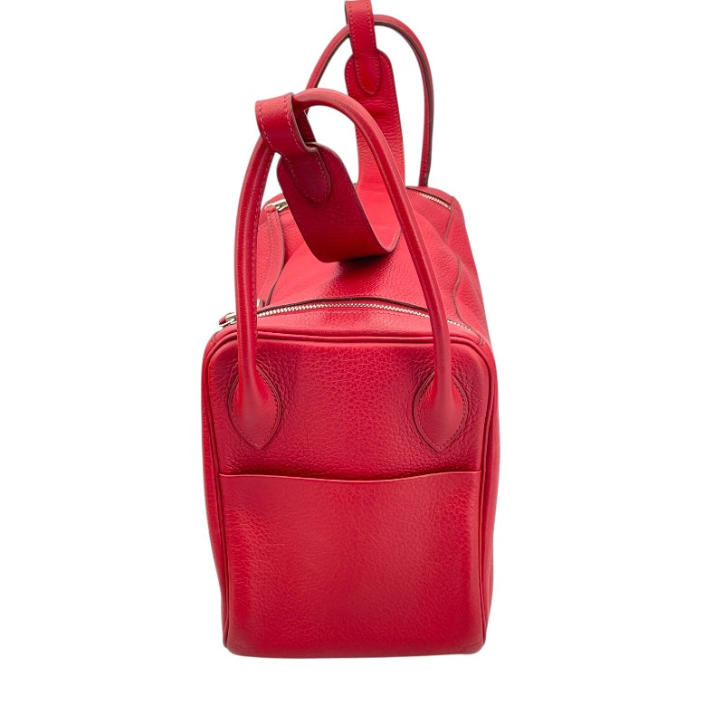 エルメス HERMES リンディ34 □L刻 ルージュガランス SV金具 トリヨン レディース ショルダーバッグ