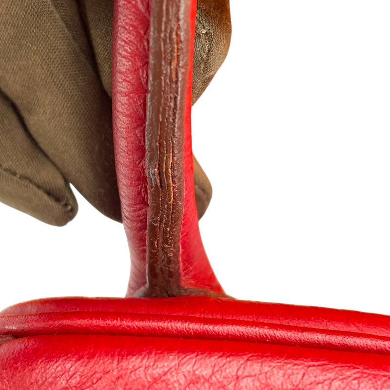 エルメス HERMES リンディ34 □L刻 ルージュガランス SV金具 トリヨン レディース ショルダーバッグ